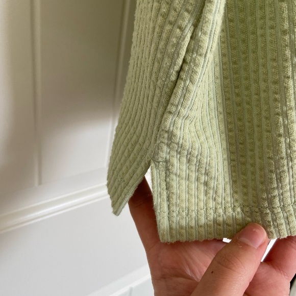 EUC | Madewell women’s light‎ green ribbed textured high neck tank top XS - Picture 4 of 6